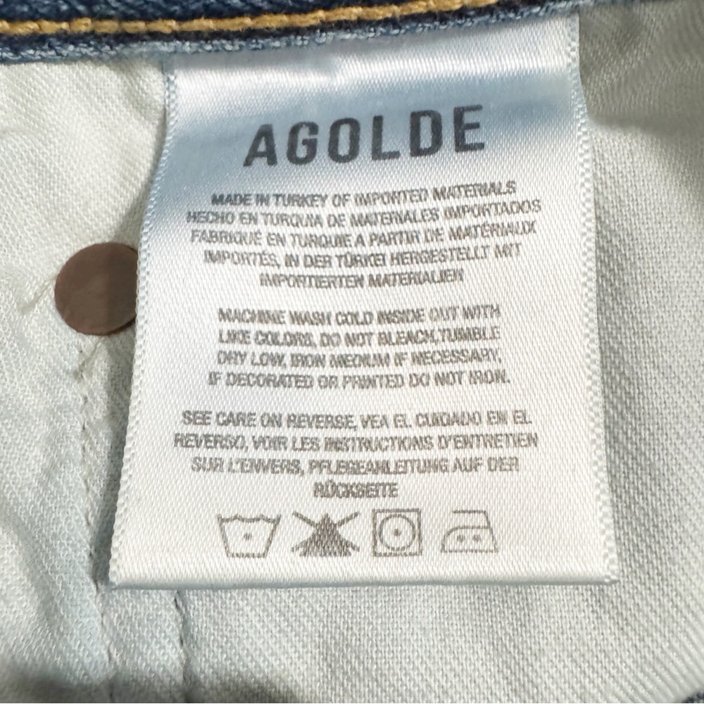 Agolde Blue Ankle & Cropped Jeans 100% Cotton - Picture 7 of 13